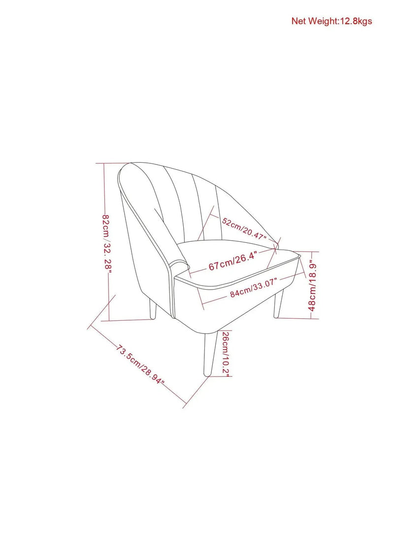 Harrah - Upholstered Accent Chair by HouseOfZazla
