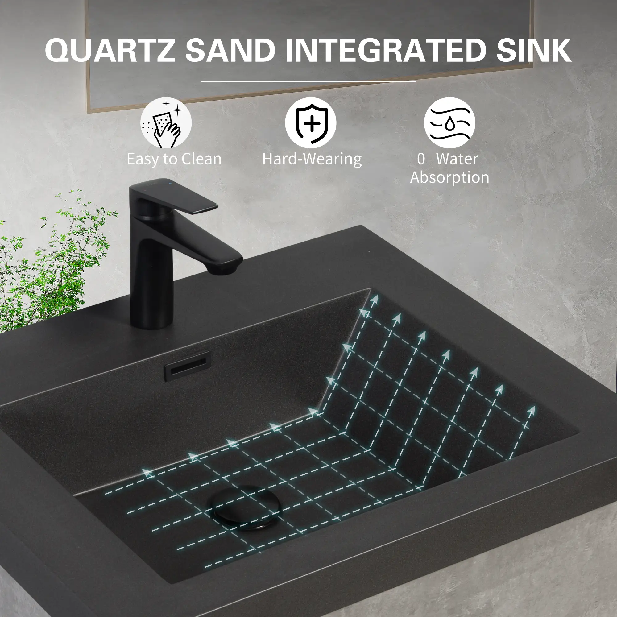 72" Floating Vanity with Sink, Modern Wall-Mounted Storage Cabinet by HouseOfZazla