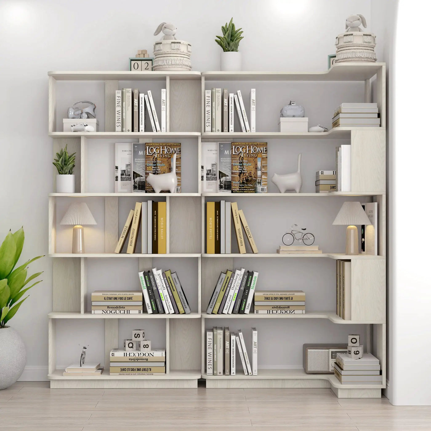 L-Shaped Corner Bookshelf by HouseOfZazla