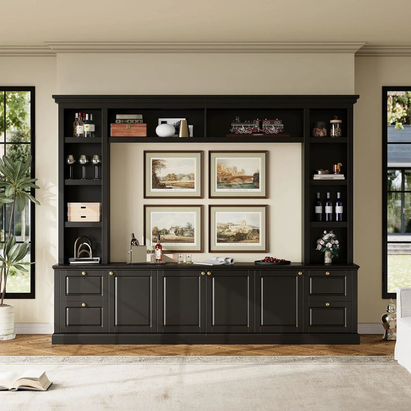 All-In-One TV Stand With Bookcase For TVs Up To 70" by Unique Piece Furniture