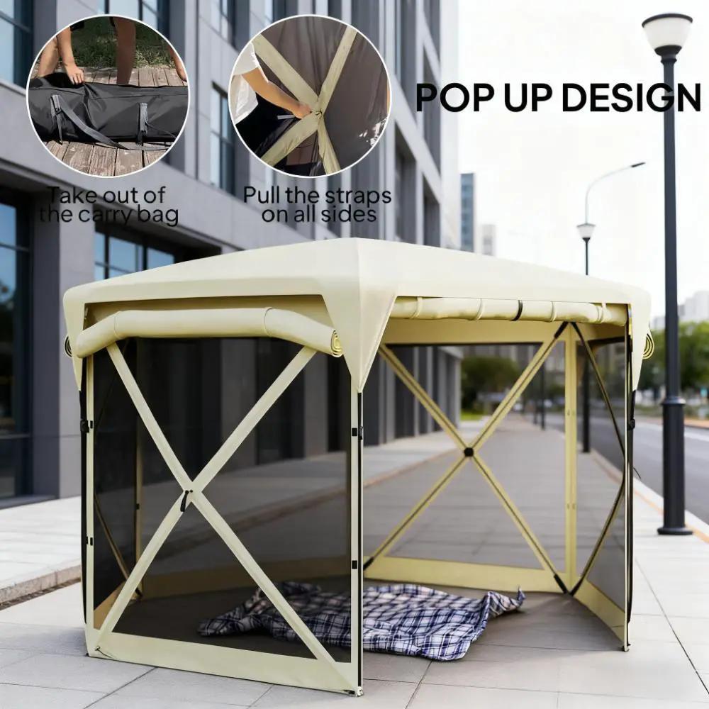 11 x 11ft Pop Up Tent with Removable Roof Cover by HouseOfZazla