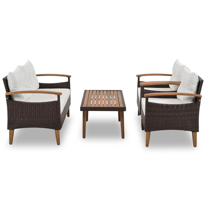 4 Piece Garden Furniture, Patio Seating Set by Unique Piece Furniture