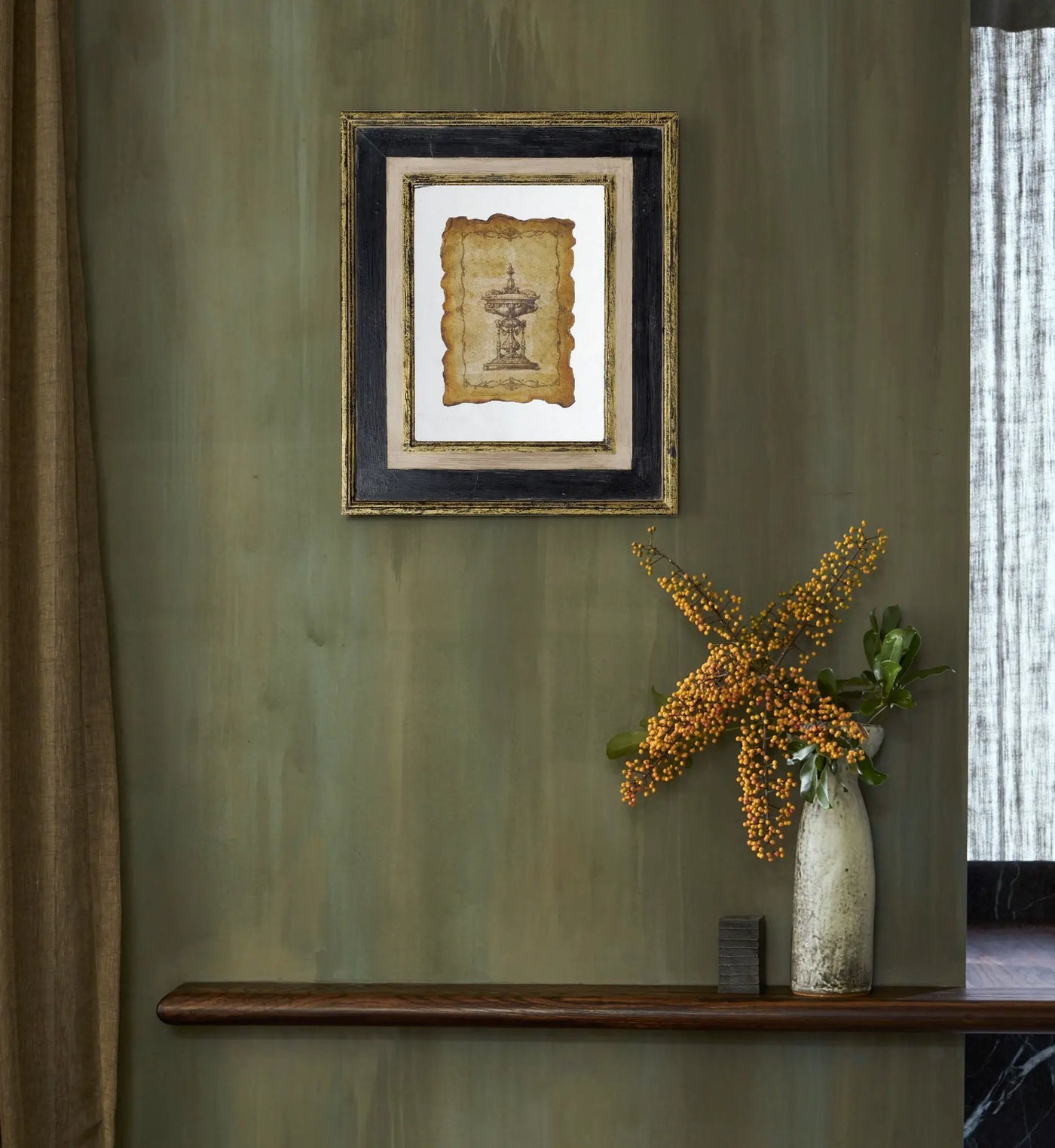 Lucian - Framed Antiqued Sculpture Print by Unique Piece Furniture