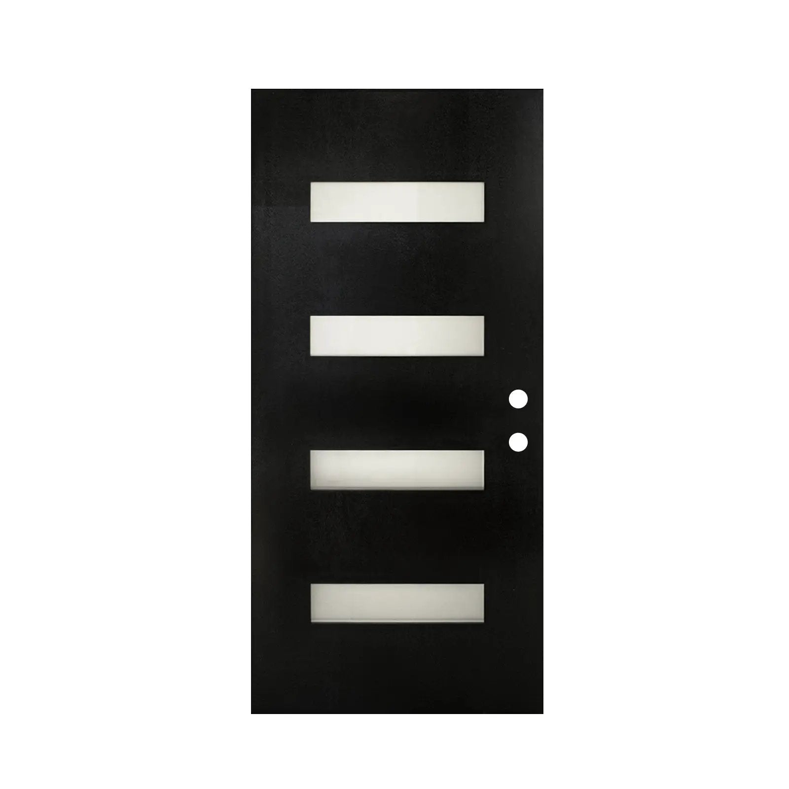 36 x 80 Fiberglass Entry Door with Brickmould & Frosted Glass by HouseOfZazla