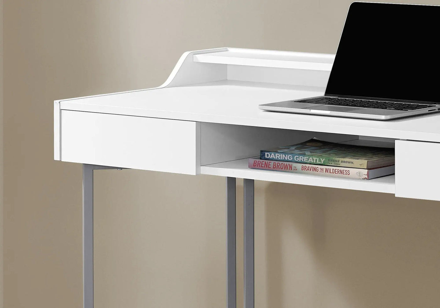 Computer Desk For Home Office, Ample Storage, Contemporary & Modern by HouseOfZazla