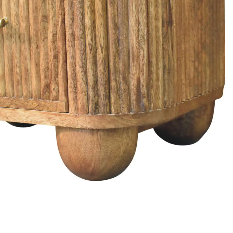 Artisan Furniture Solid Wood Aurora Marble Nightstand by HouseOfZazla