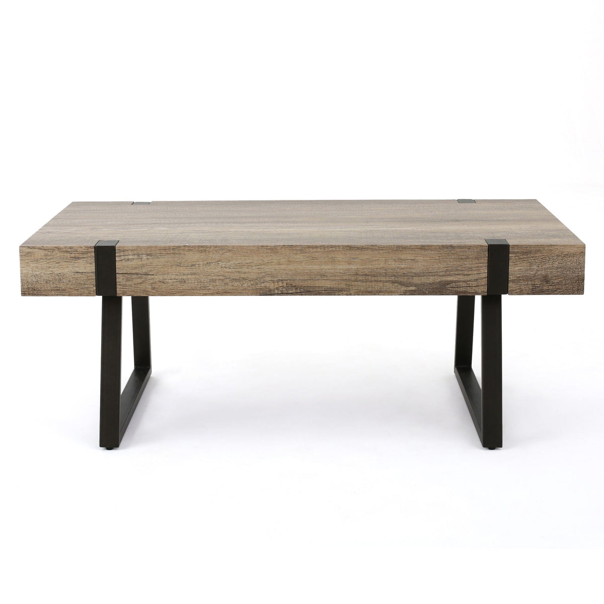 Abitha Coffee Table With Industrial Powder Coated Metal Legs, photo 8 of 8