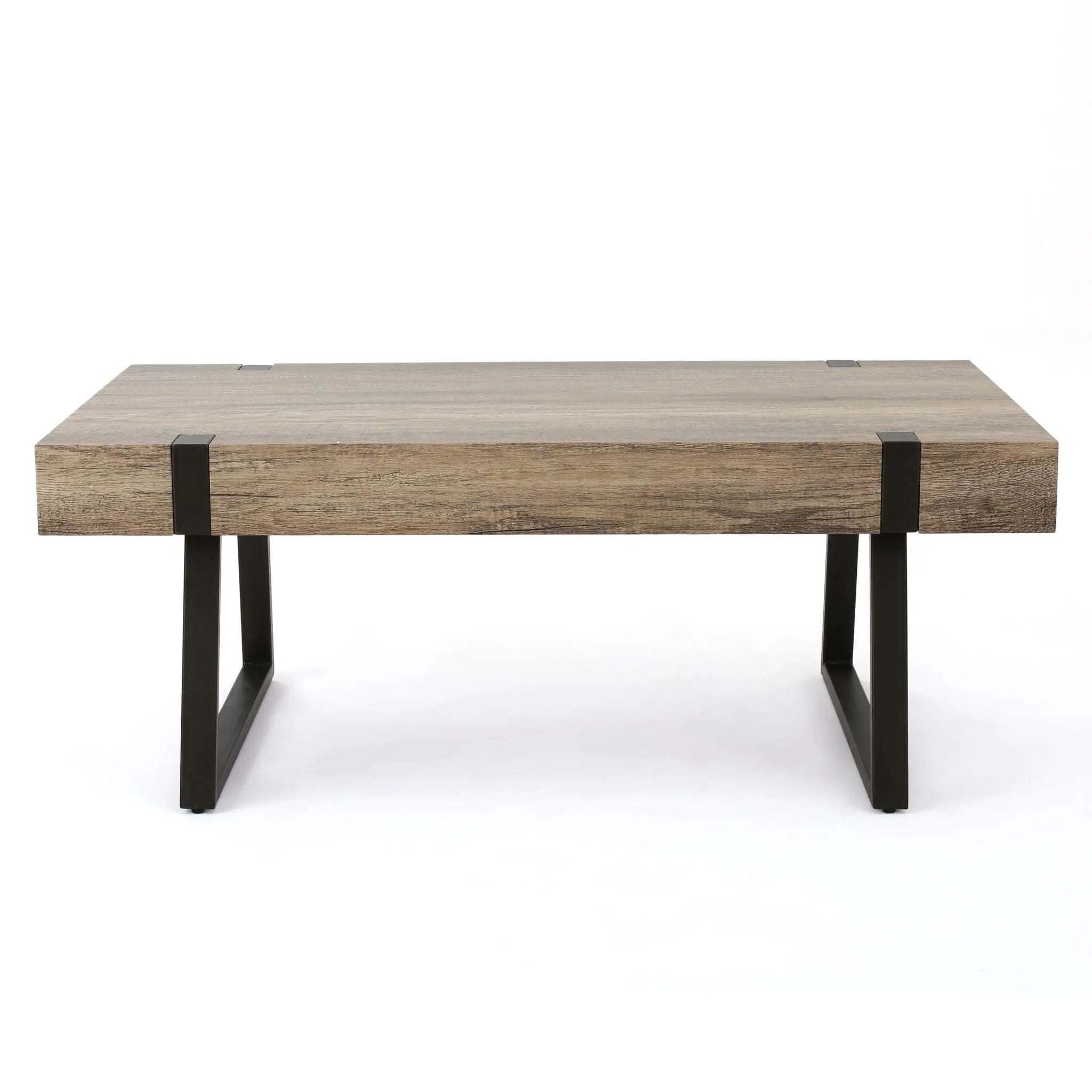 Abitha Coffee Table With Industrial Powder Coated Metal Legs by HouseOfZazla