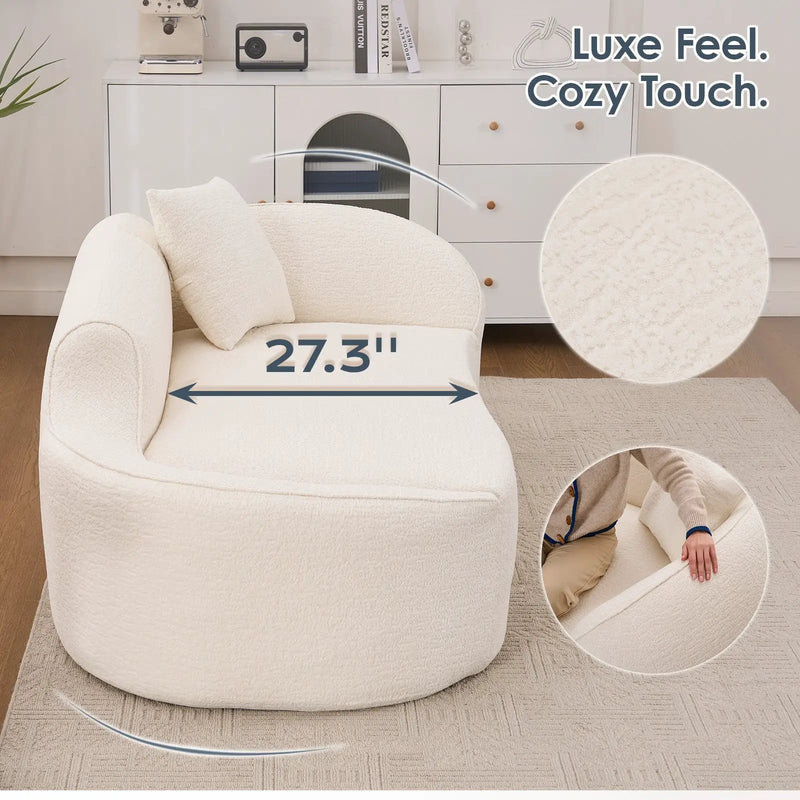 Curved Chaise Lounge Chair Indoor by HouseOfZazla