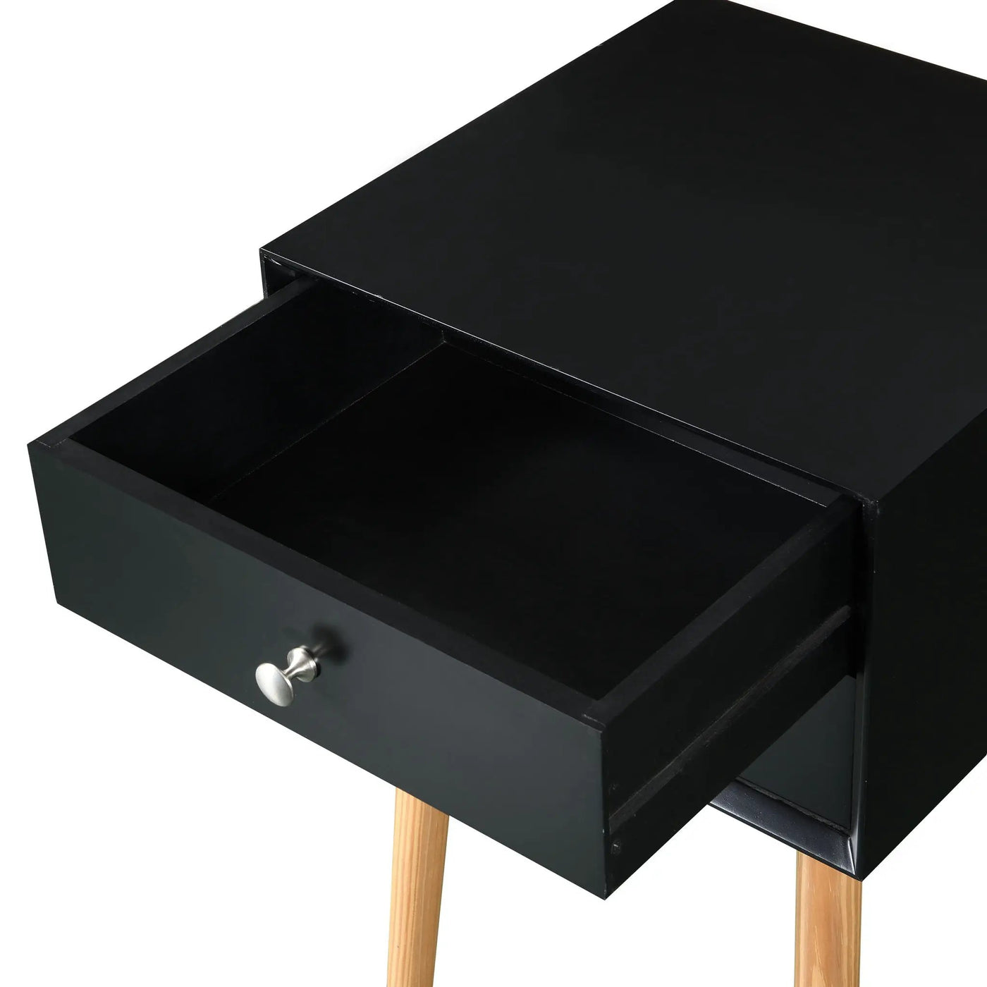 Side Table With 2 Drawer, Mid-Century Modern Storage Cabinet For Bedroom by HouseOfZazla