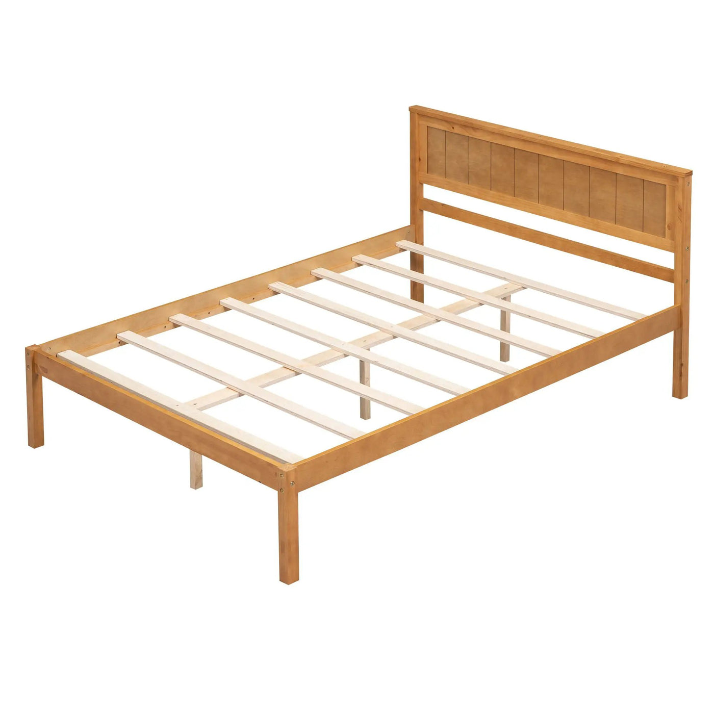 Platform Bed Frame With Headboard by HouseOfZazla