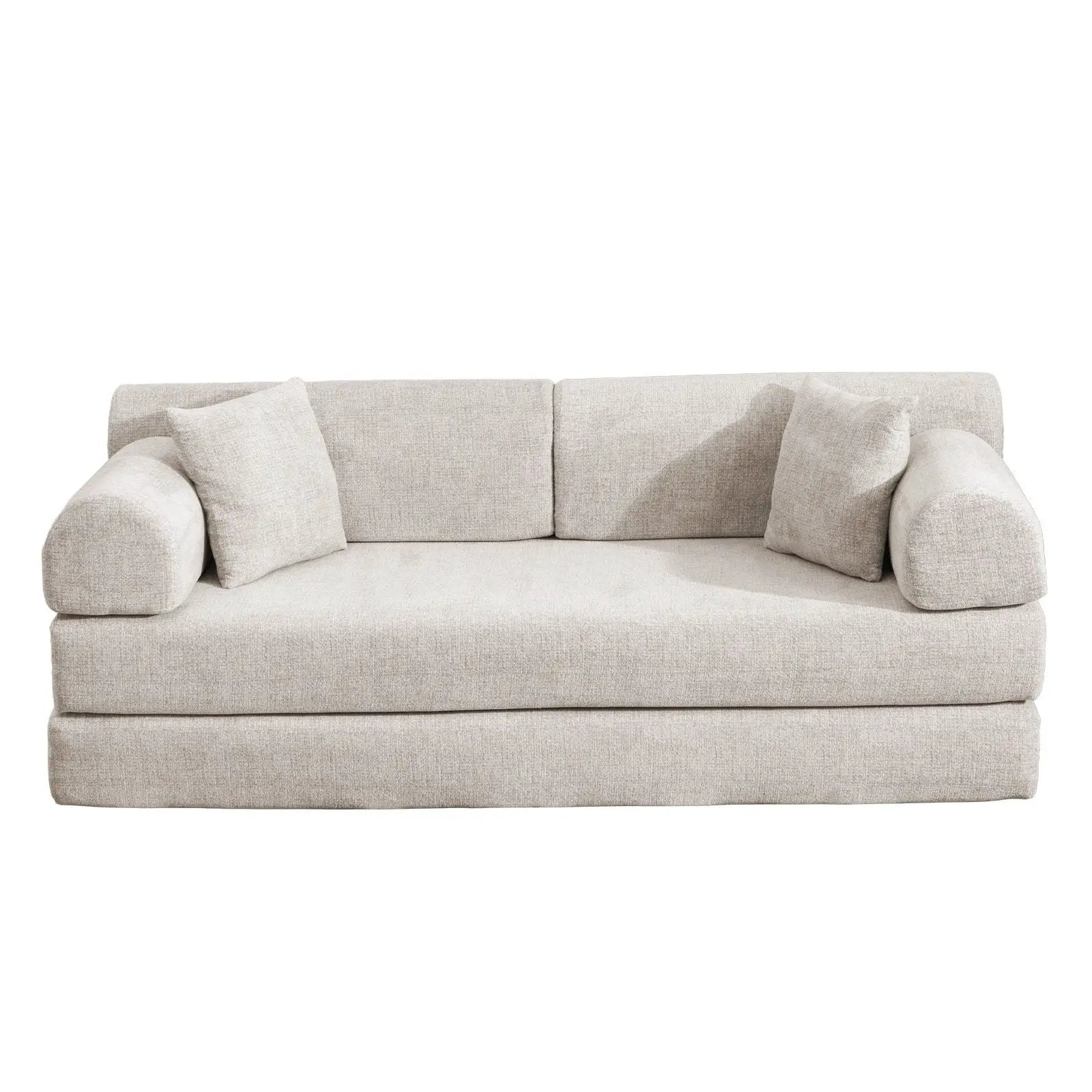 Modern 2 Tone Fabric Convertible Sleeper Sofa Bed by Unique Piece Furniture