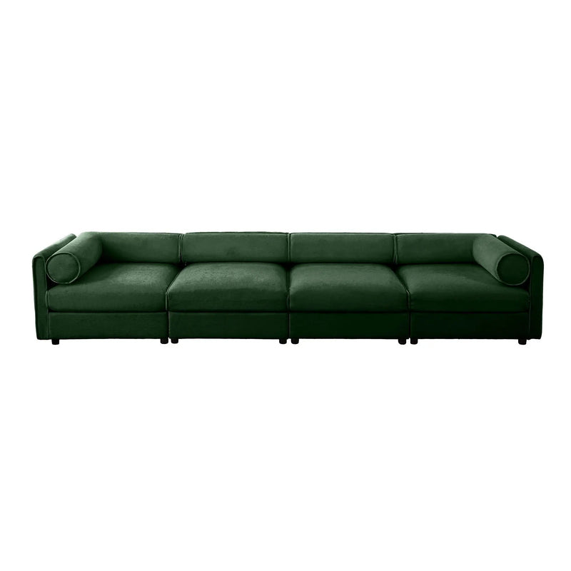 Stylish Sofa With Storage Seat And Cylindrical Backrest by Unique Piece Furniture
