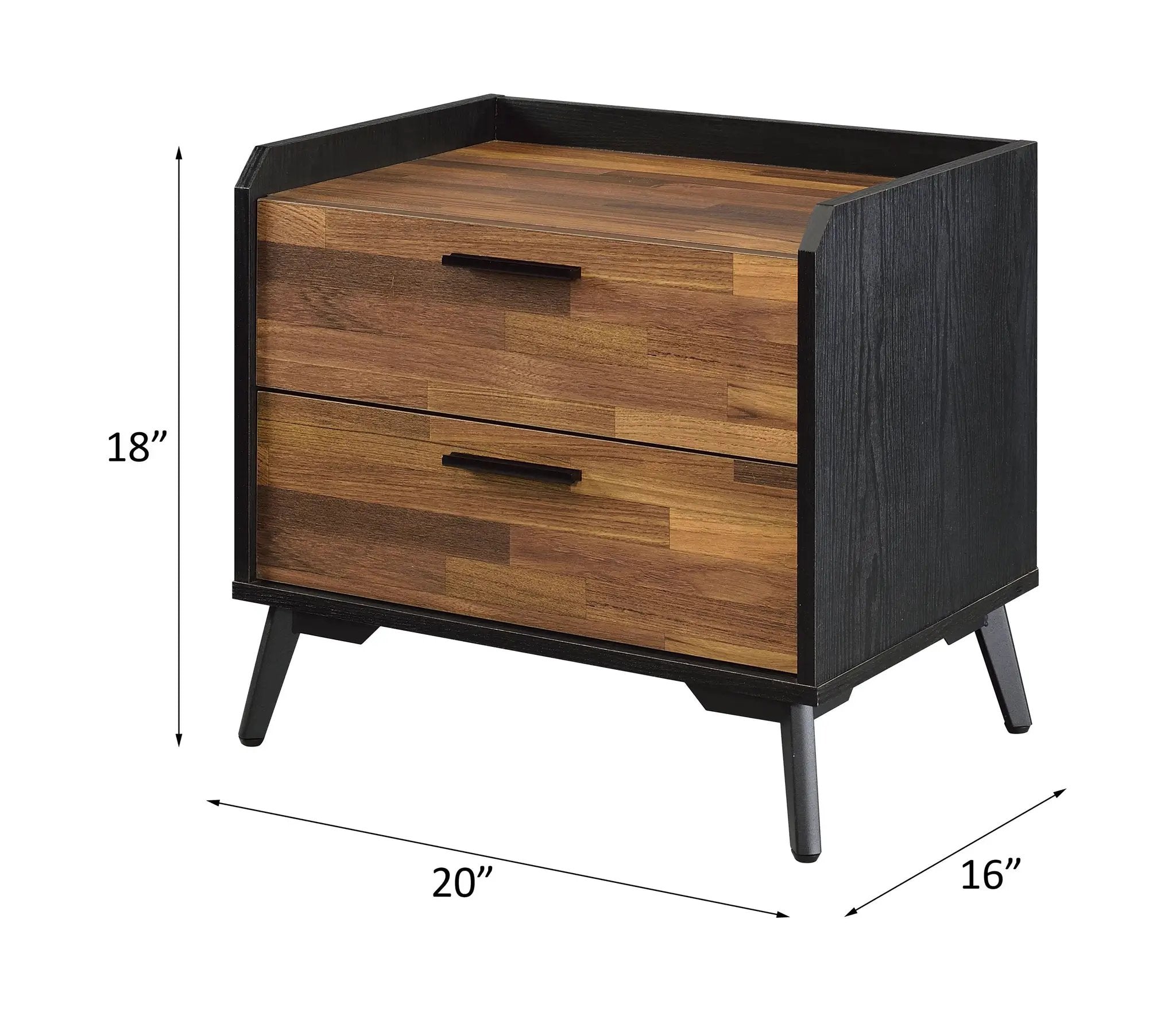 Jiranty - Accent Table - Walnut & Black by Unique Piece Furniture