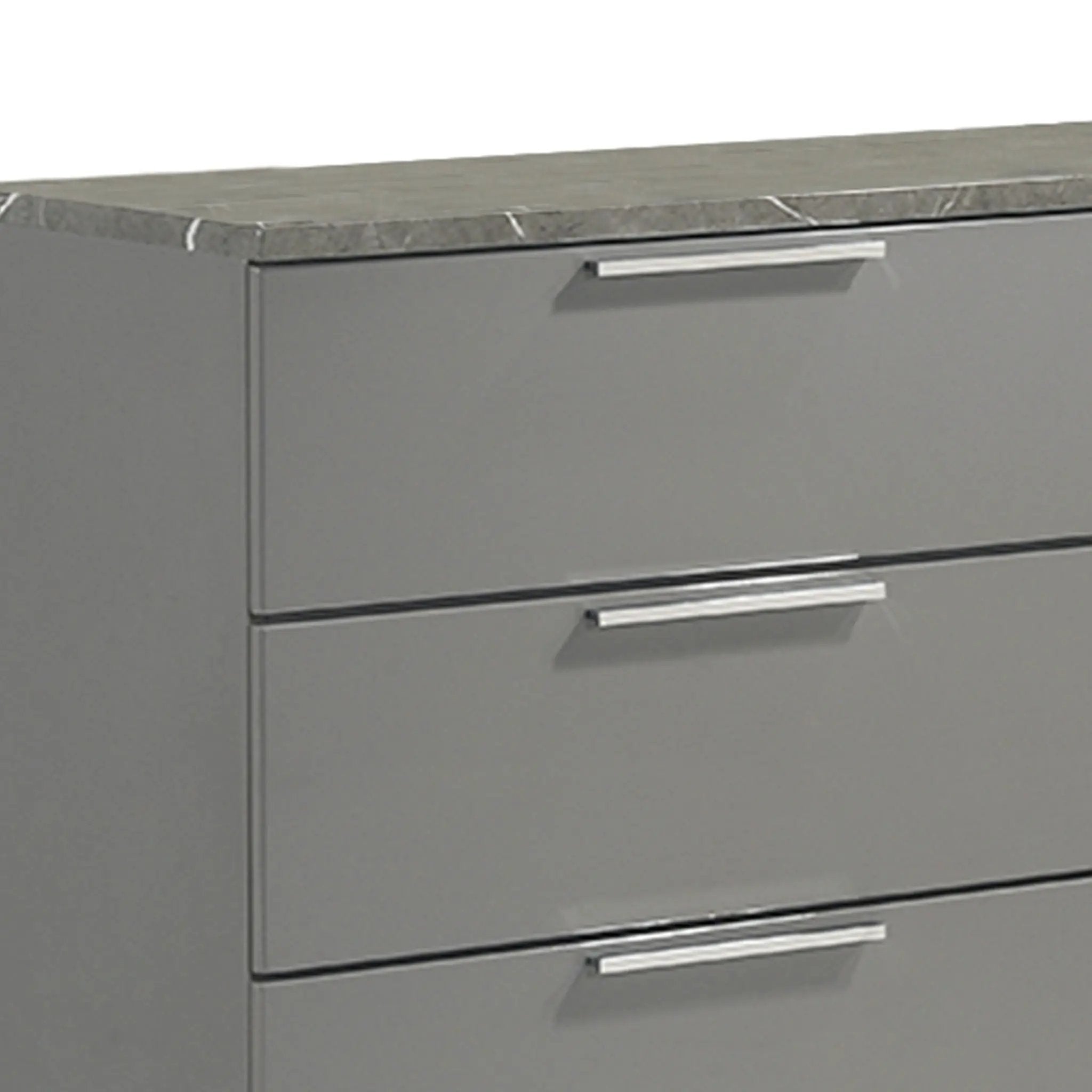 Elara - Dresser With Spacious Drawers - Gray by HouseOfZazla