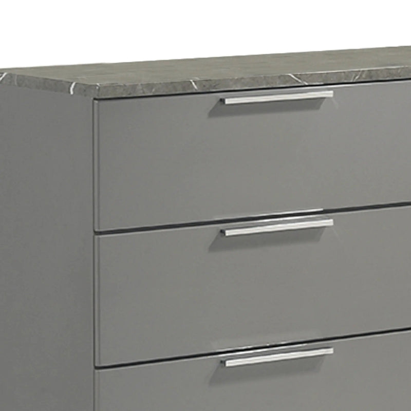 Elara - Dresser With Spacious Drawers - Gray by HouseOfZazla