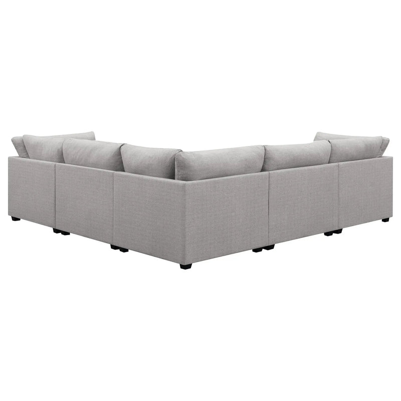 Cambria 6-piece Upholstered Modular Sectional Sofa Grey by Unique Piece Furniture
