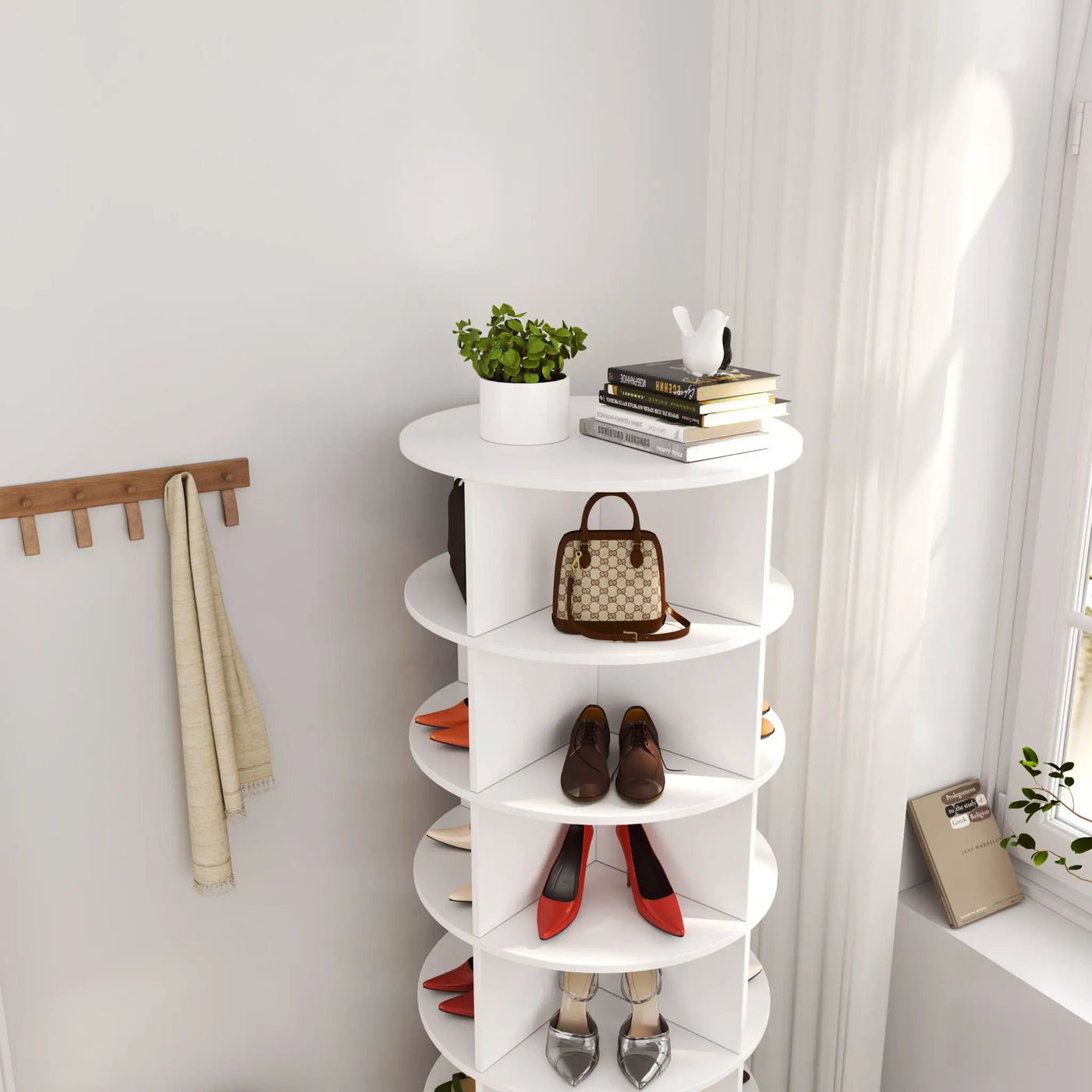 360 Rotating Shoe Cabinet 6 Layers by HouseOfZazla