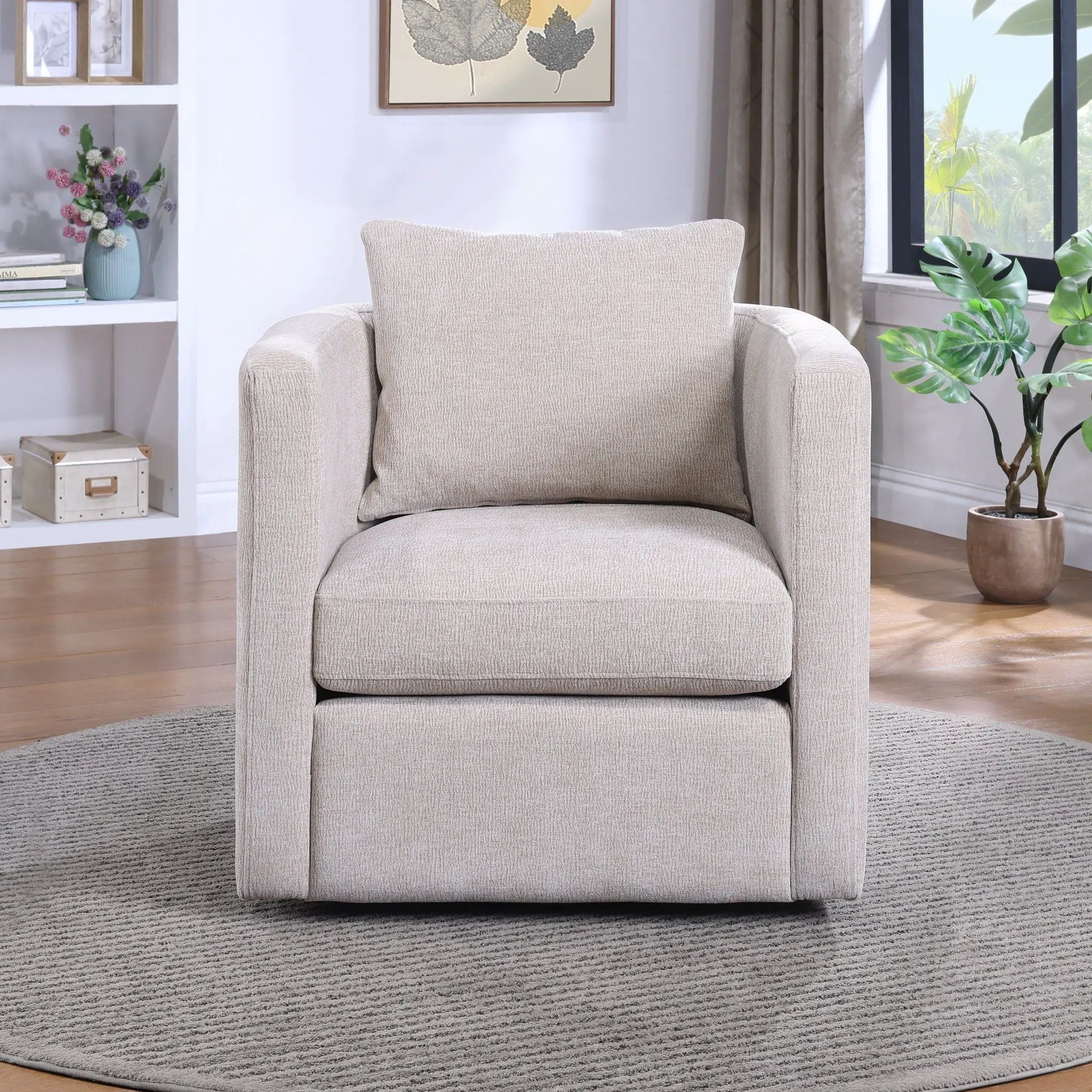 Sutton - Swivel Barrel Chair by HouseOfZazla