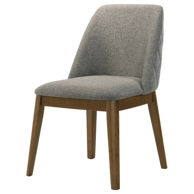 Franklin Upholstered Dining Side Chair Grey (Set of 2) by Unique Piece Furniture