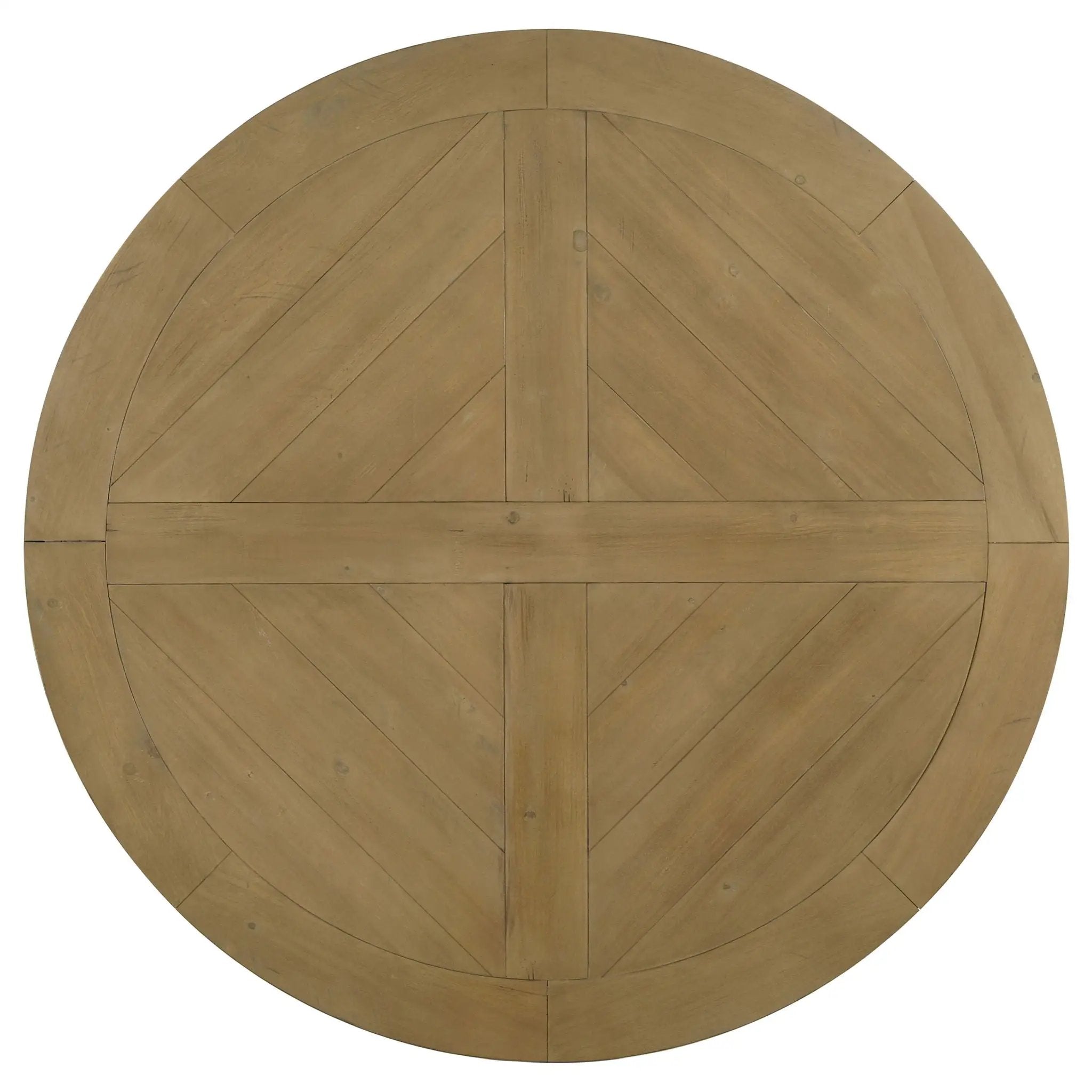 Florence Round 60-inch Wood Dining Table Rustic Honey by Unique Piece Furniture