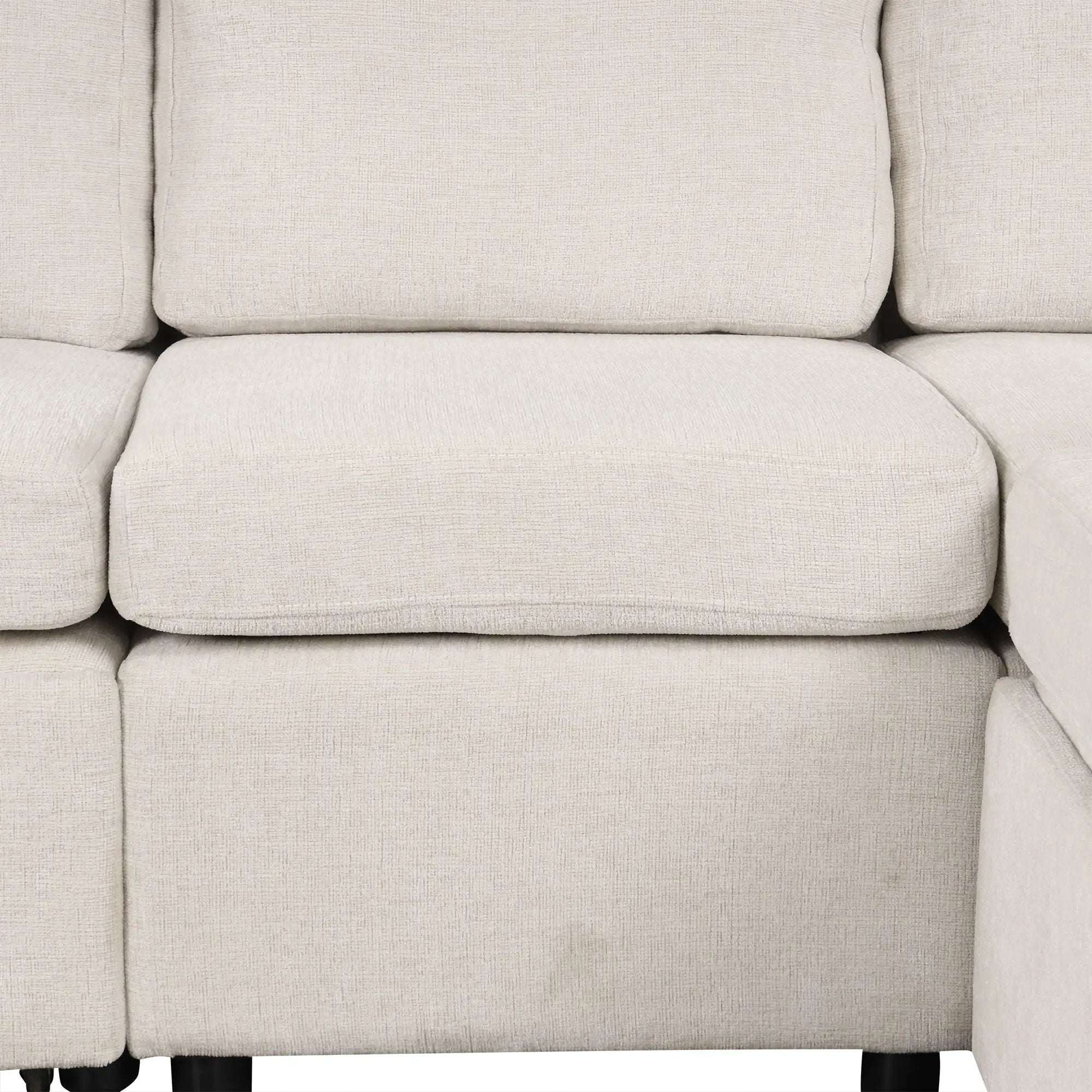Modern U-Shaped Sectional Sofa Convertible Pull-Out Sofa Bed With USB Ports And Cup Holders