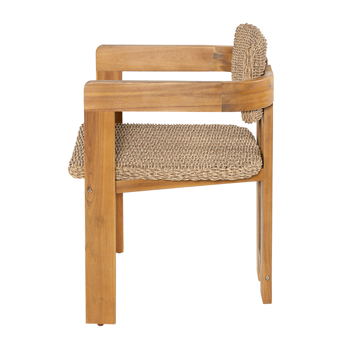 Outdoor Acacia Wood Dining Chair Set of 2, photo 10 of 10