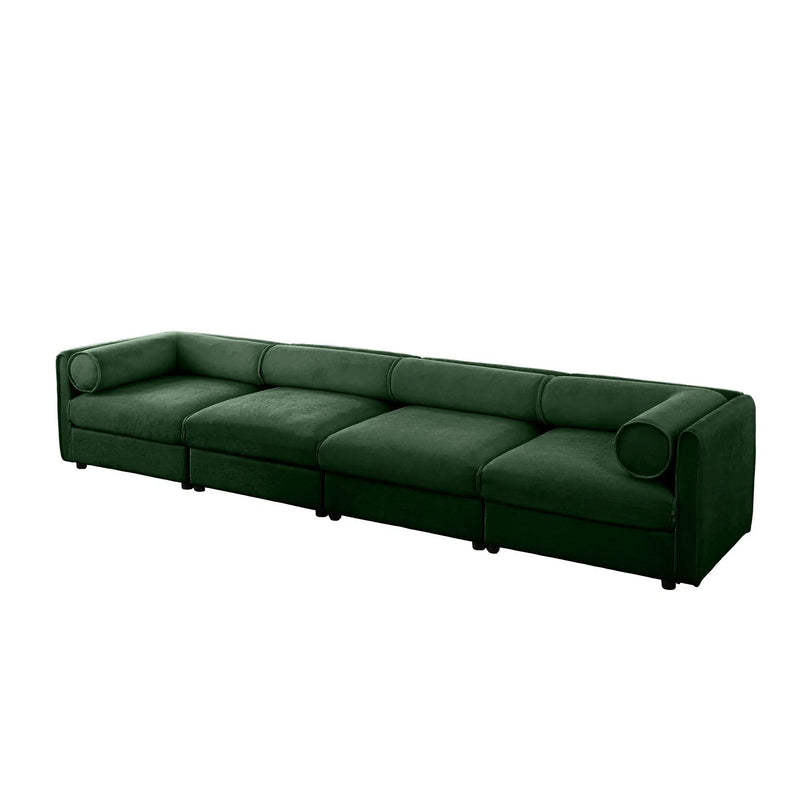 Stylish Sofa With Storage Seat And Cylindrical Backrest by HouseOfZazla