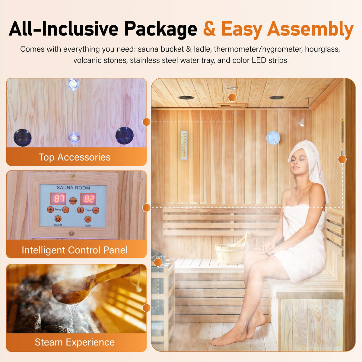 6000W Outdoor Traditional Steam Sauna, photo 4 of 10
