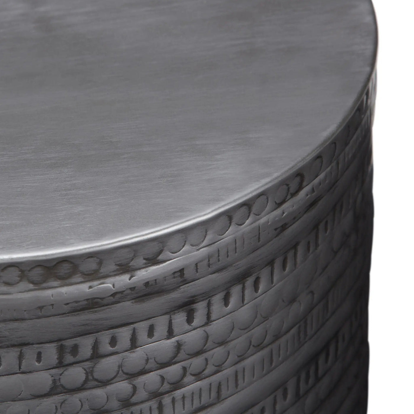 Johnsen - Handcrafted Large Metal Accent Table by HouseOfZazla