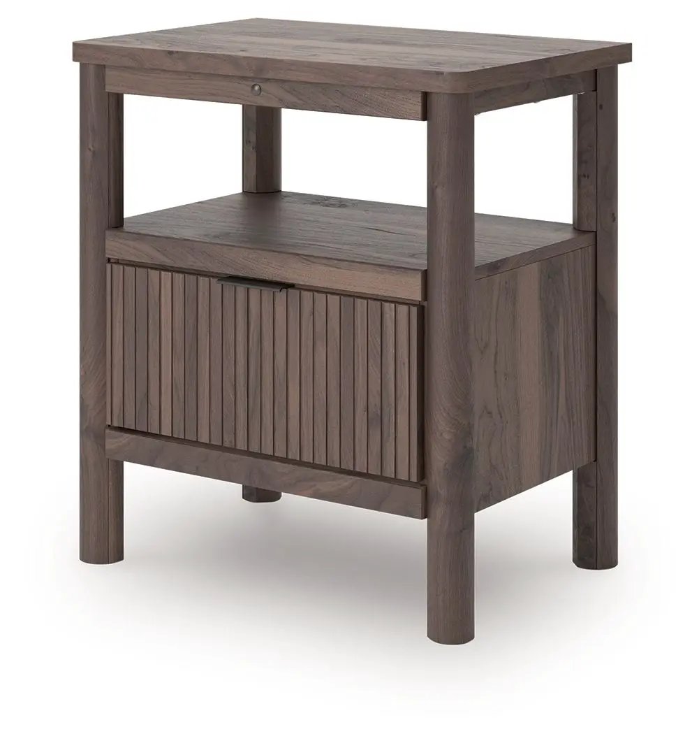Pamytta - One Drawer Night Stand - Brown by Unique Piece Furniture