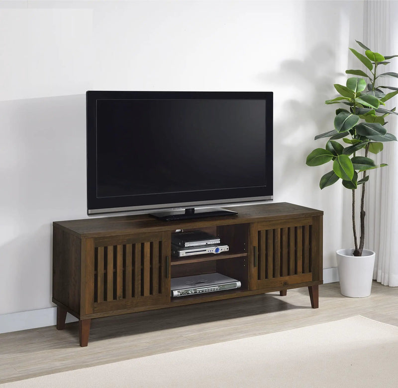 Sedona 2-door Engineered Wood 60-inch TV Stand Dark Pine by Unique Piece Furniture