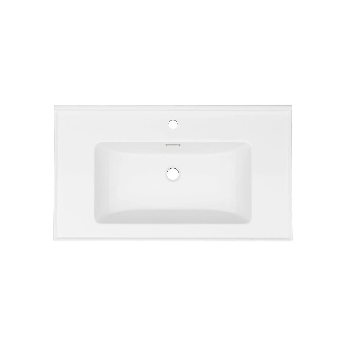 Modern Rectangular Vanity Top With Overflow For Bathroom by HouseOfZazla