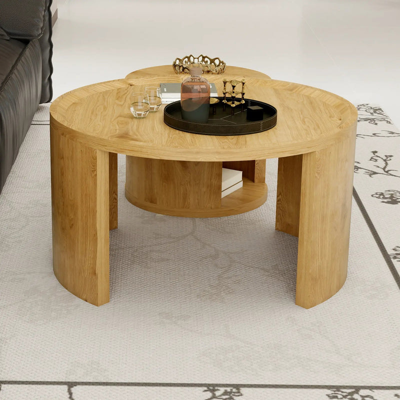 Round Nesting Coffee Table Set of 2 by HouseOfZazla