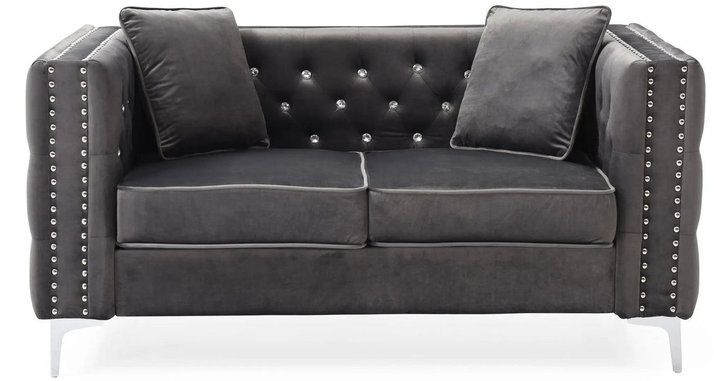 Elegant Track Arm Loveseat by HouseOfZazla