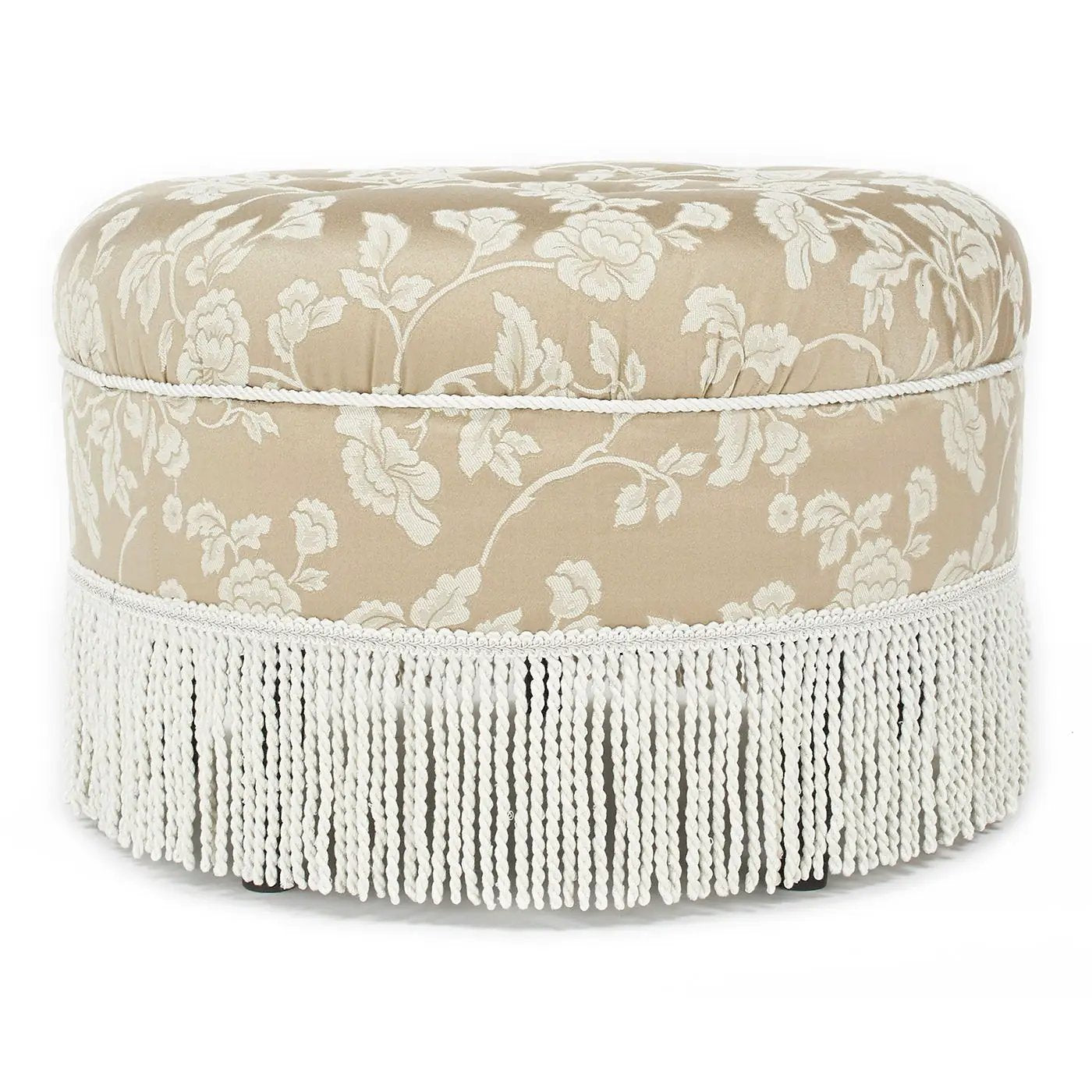 Yolanda - Round Upholstered Accent Ottoman by Unique Piece Furniture