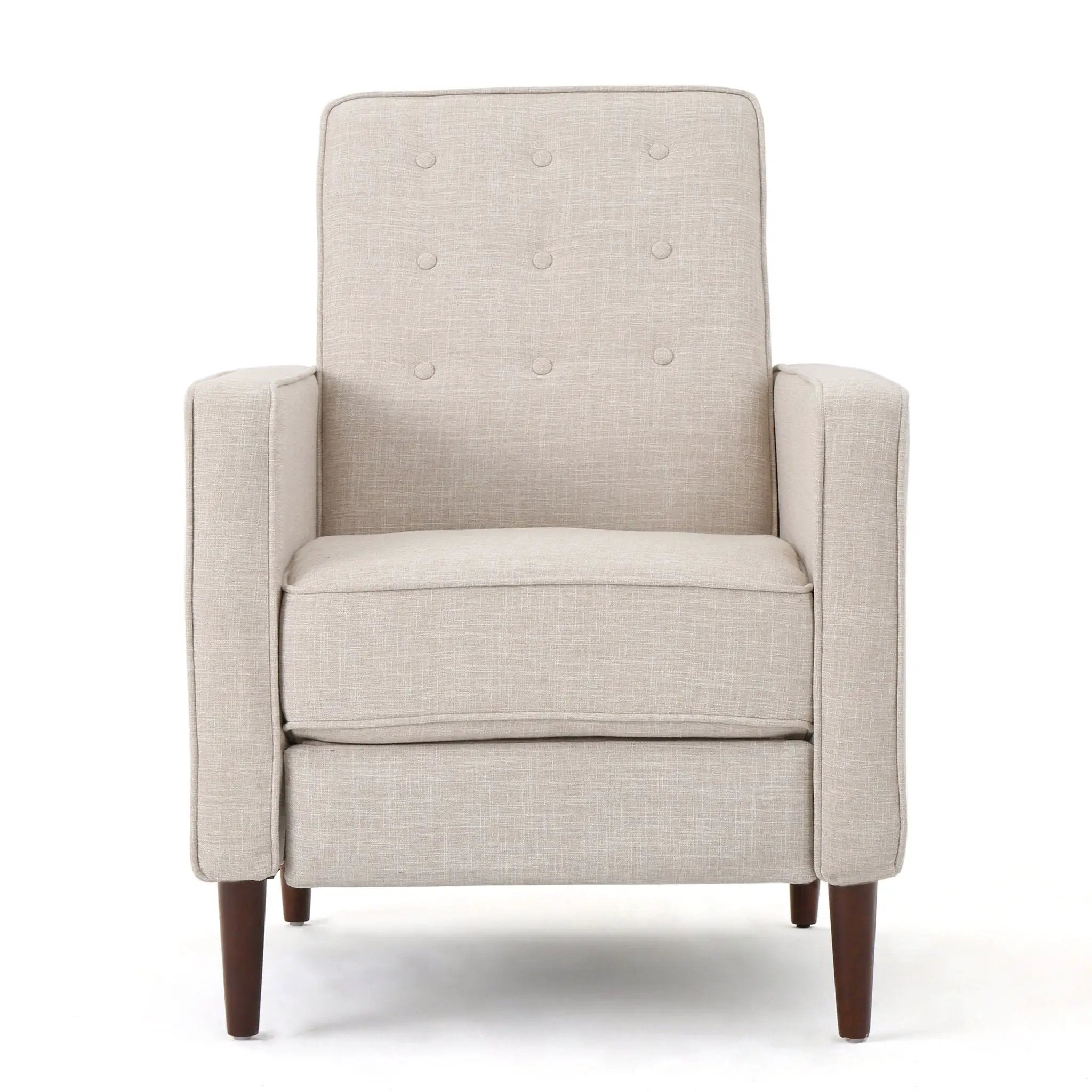 Mid-Century Modern Recliner With Button Tufted Waffle Stitch by HouseOfZazla