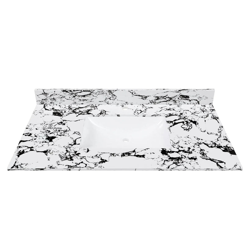 43"x22" Bathroom Vanity Top with Undermount Ceramic Sink and Backsplash by HouseOfZazla