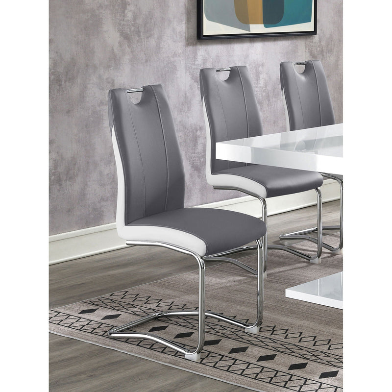 Jernigan - Upholstered Dining Side Chair (Set of 4) - Gray by HouseOfZazla