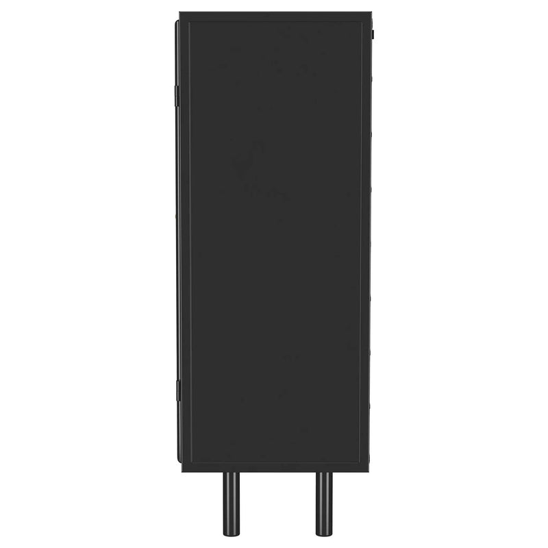 Dalia 2-door Accent Storage Cabinet with Shelving Black by Unique Piece Furniture