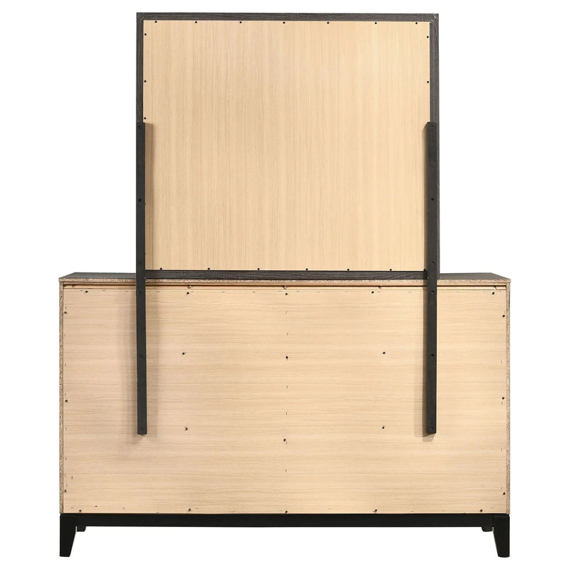 Watson 6-drawer Dresser with Mirror Grey Oak by Unique Piece Furniture