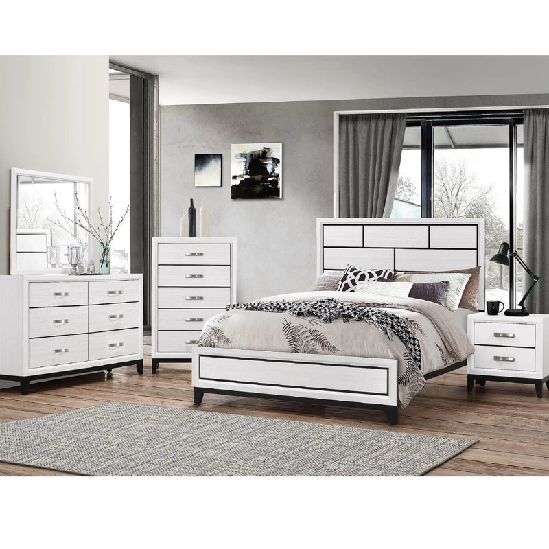 Contemporary 5 Drawer Tall Chest by Unique Piece Furniture