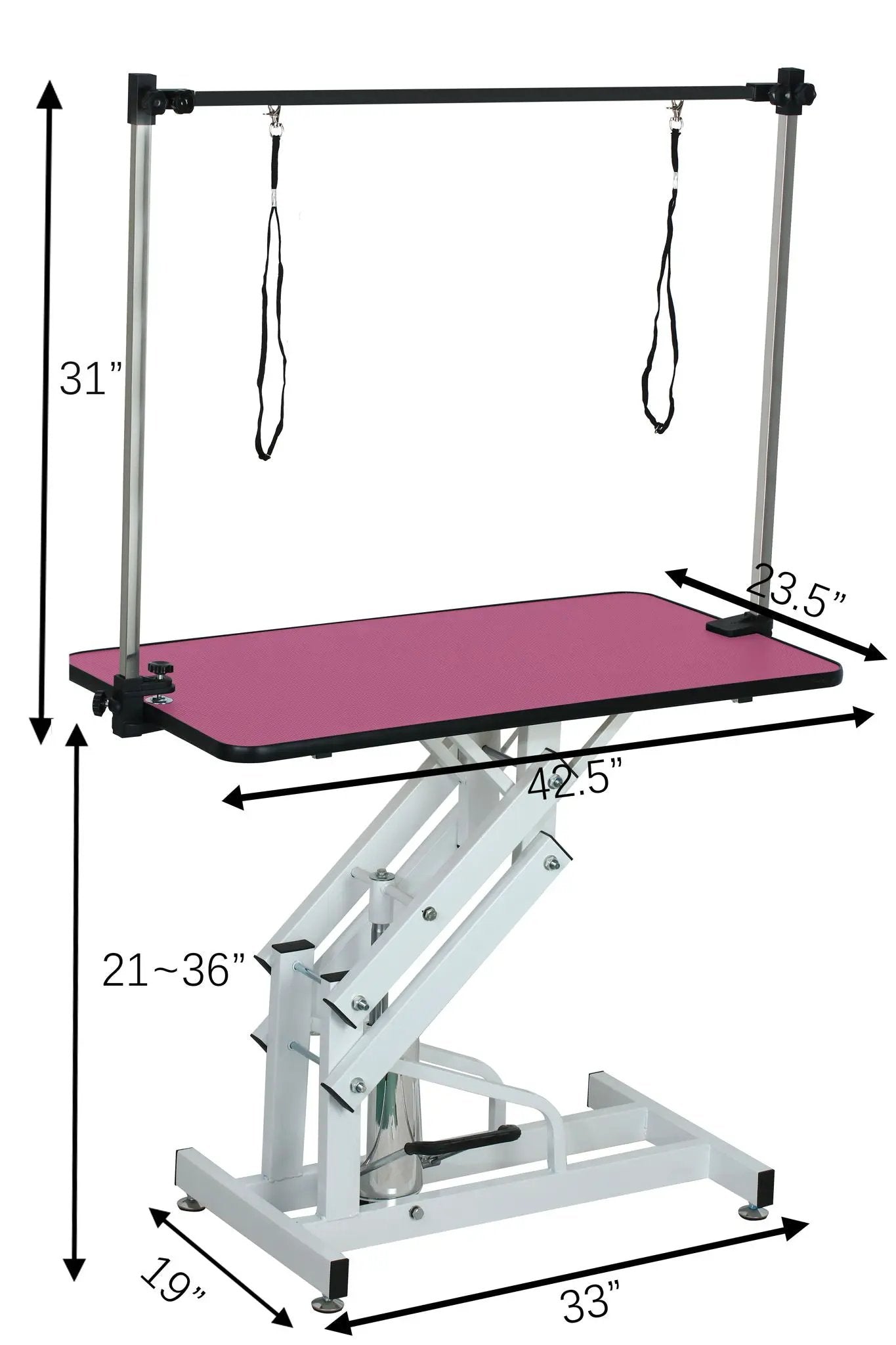 Hydraulic Pet Grooming Table With "H" Arm by HouseOfZazla