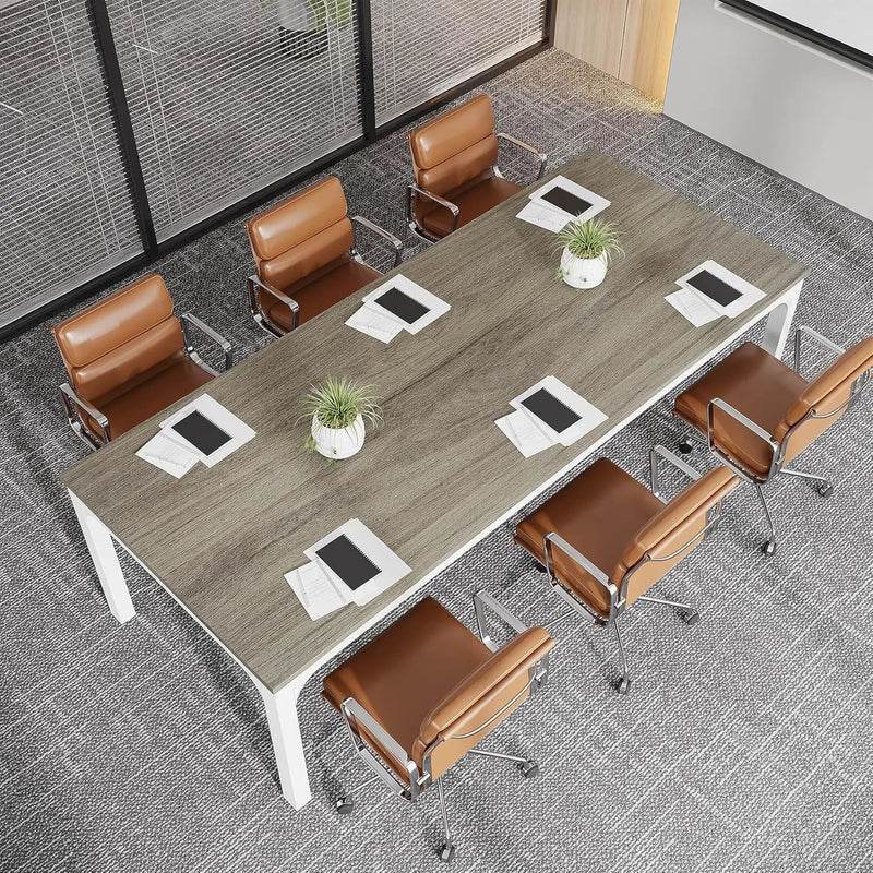 Extra Long 2 Person Computer Desk With Collaborative Workstation by HouseOfZazla