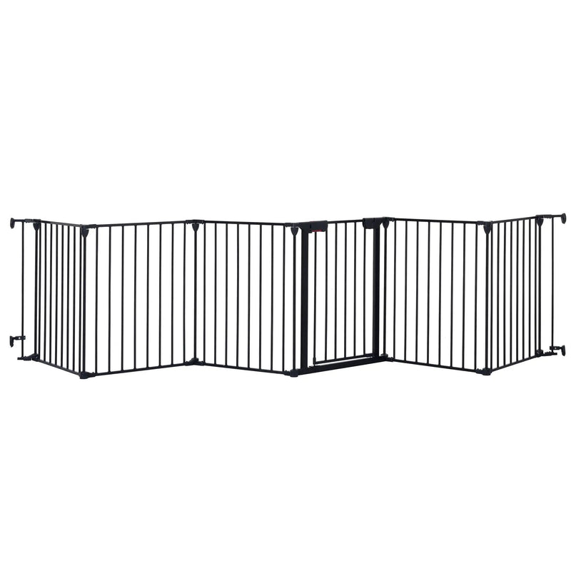Adjustable Safety Gate Play Yard Metal Doorways Fireplace Fence Christmas Tree Fence Gate For House Stairs Gate Prohibited Area Fence by HouseOfZazla