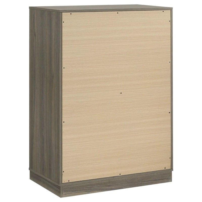 Fenwick 4-drawer Chest of Drawers Grey Oak by Unique Piece Furniture