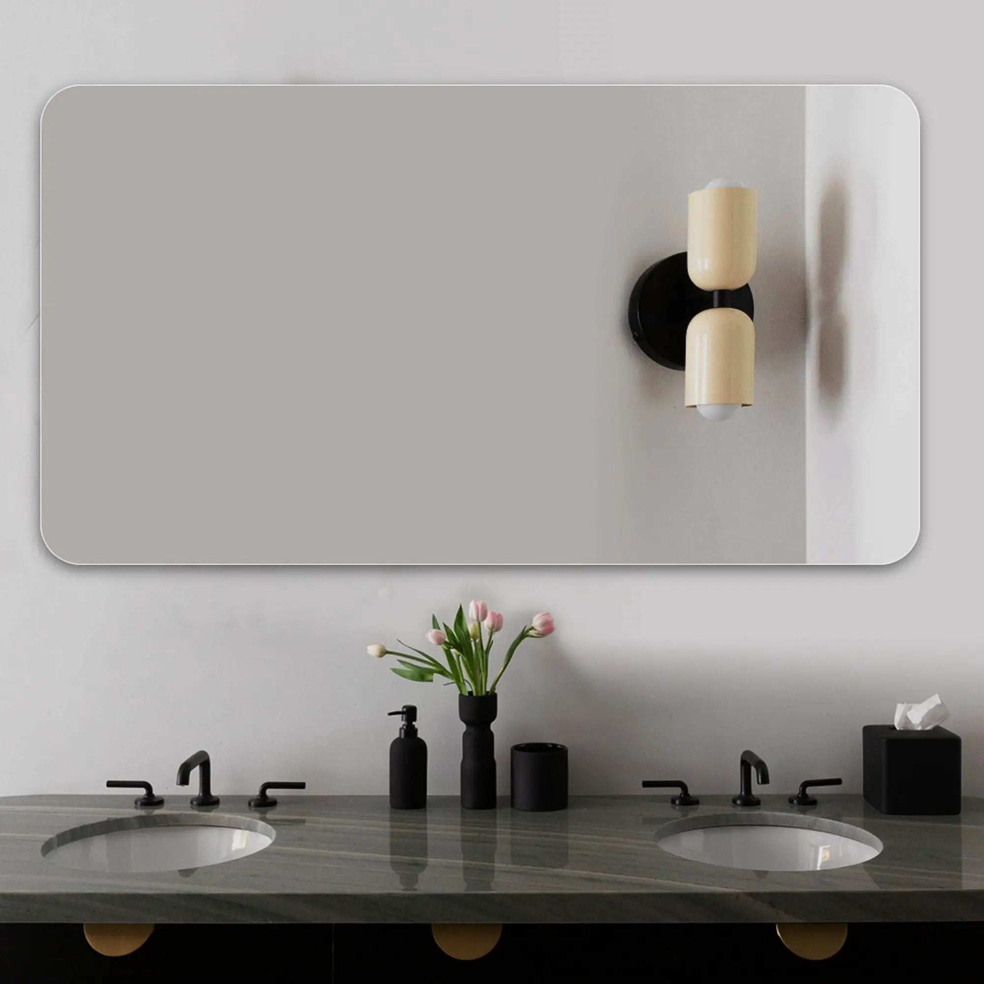 Bathroom Vanity Mirror, Wall-Mounted Mirror For Bathroom Anti-Fog, Waterproof by Unique Piece Furniture