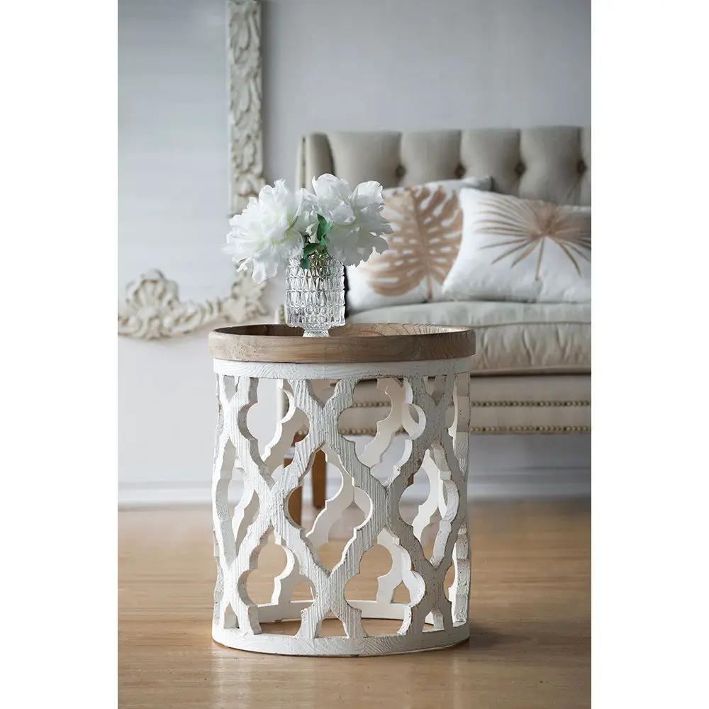 Stylish Rustic Round Wooden Table by Unique Piece Furniture