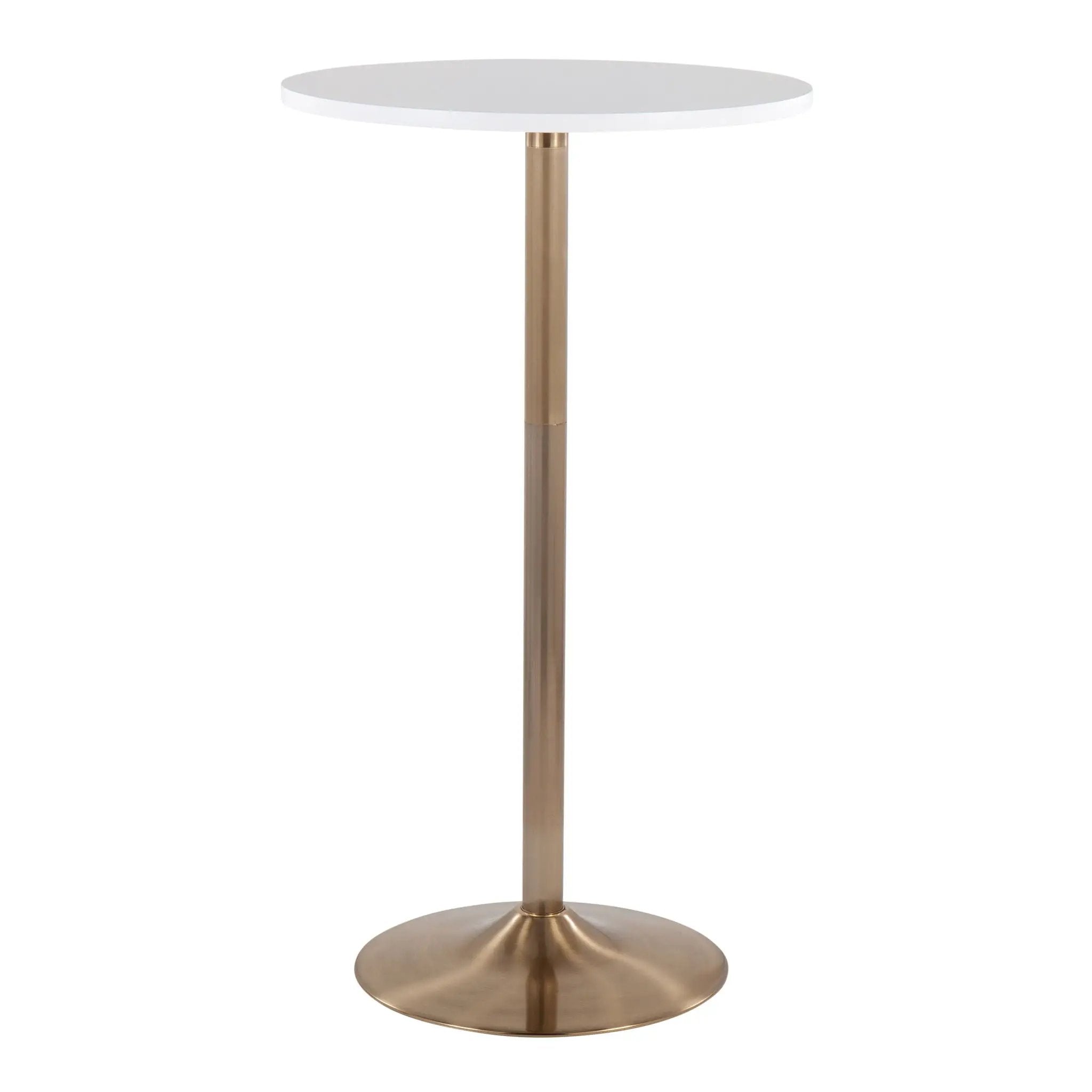 Pebble - Contemporary & Glam Adjustable Dining / Bar Table by Unique Piece Furniture