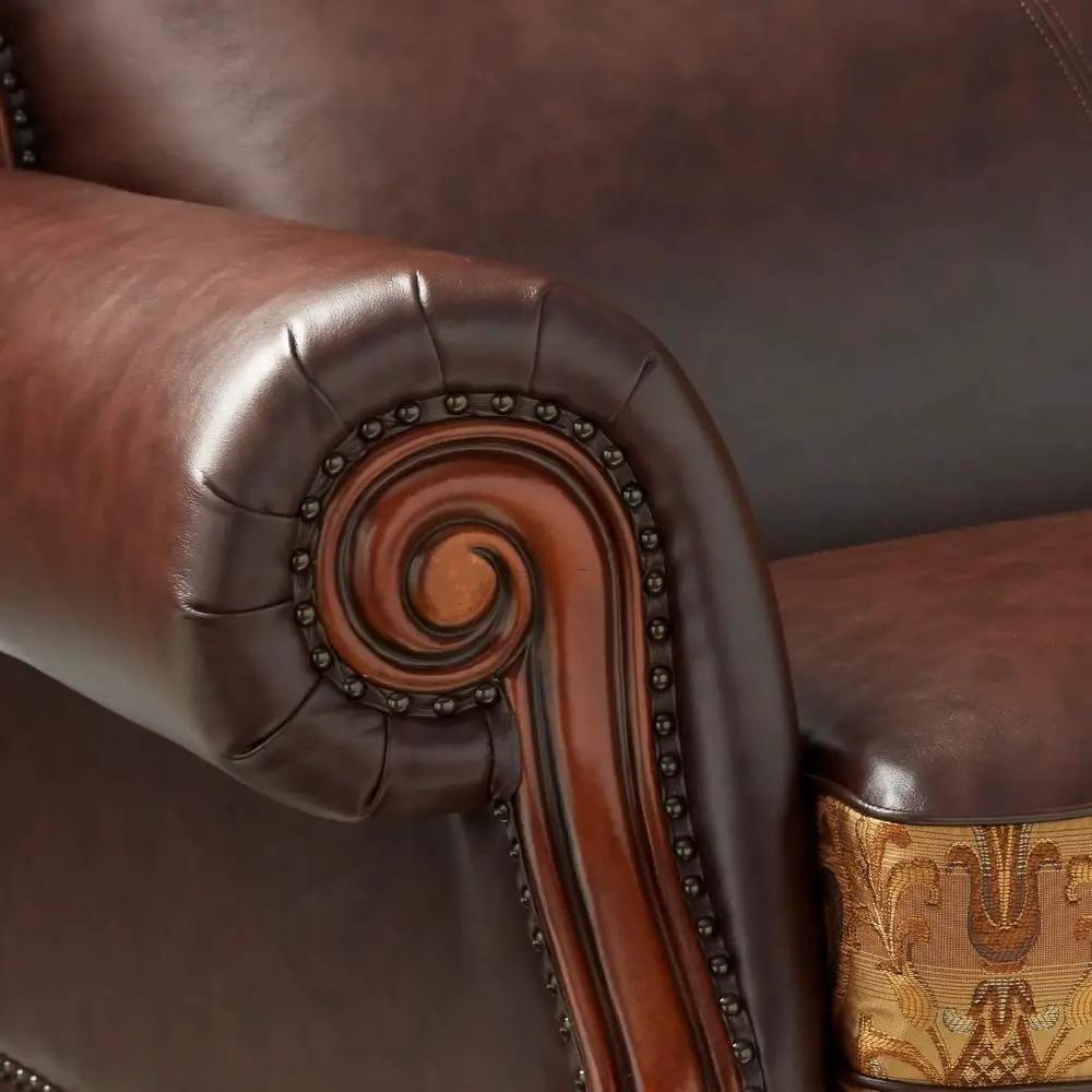 Dresden - Sofa - Bone PU & Gold Patina by Unique Piece Furniture